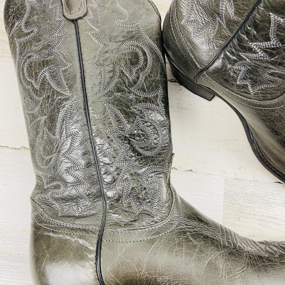 J. Chisholm Green Cowboy Boots - Picture 8 of 10